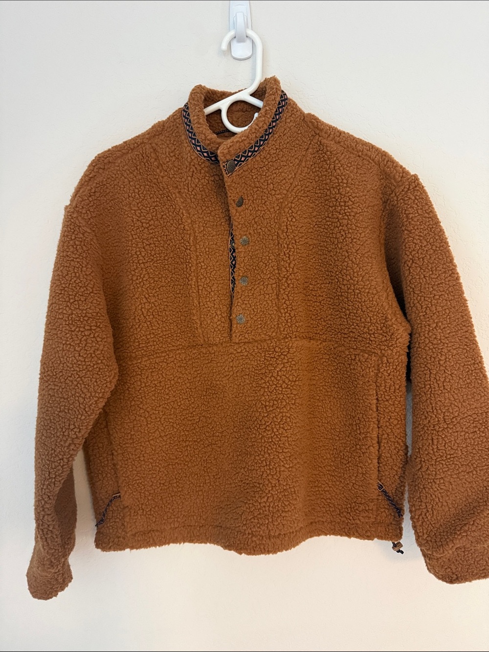 Alpine Design Rust Brown Sherpa Snap-Front Jacket